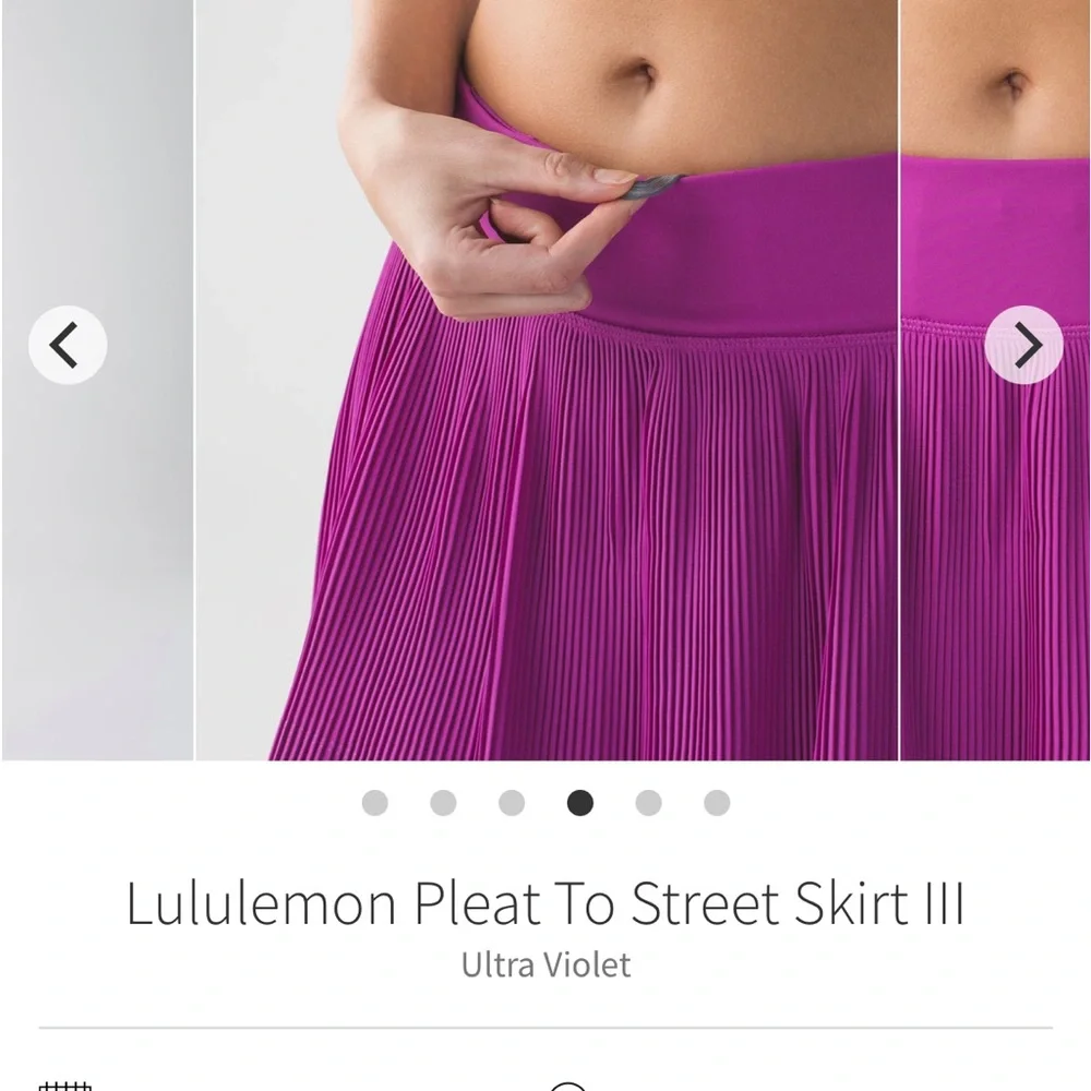 lululemon athletica Ultra Violet Pleated Skort - Purple Size 6 great conditions